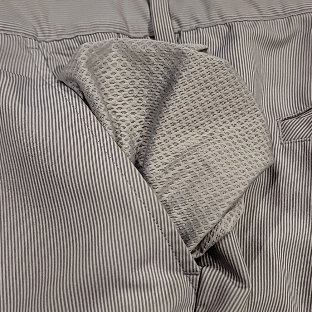 Adidas Mens Climalite Golf Pants Gray Stripe 42 / 32